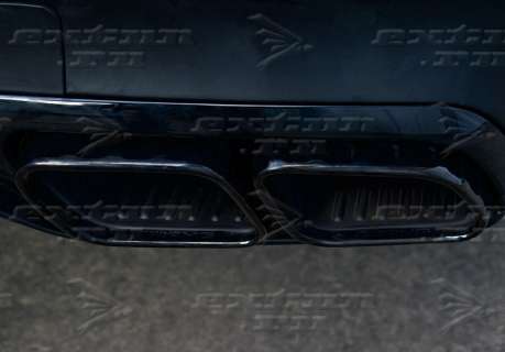Диффузор с насадками 63 AMG Mercedes GLS X167 черный