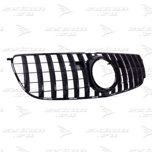 Решетка радиатора GT дизайн на Mercedes GLS X166 черная