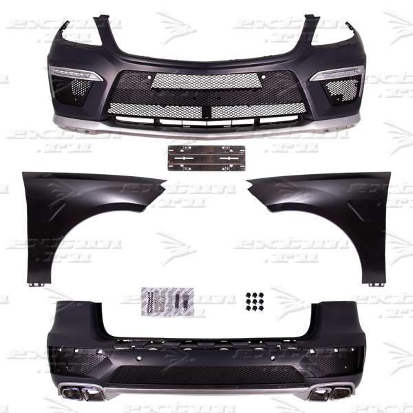 Обвес 63 AMG на Mercedes M-klasse W166