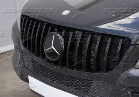 Решетка радиатора GT дизайн Mercedes M-klasse W166 черная 
