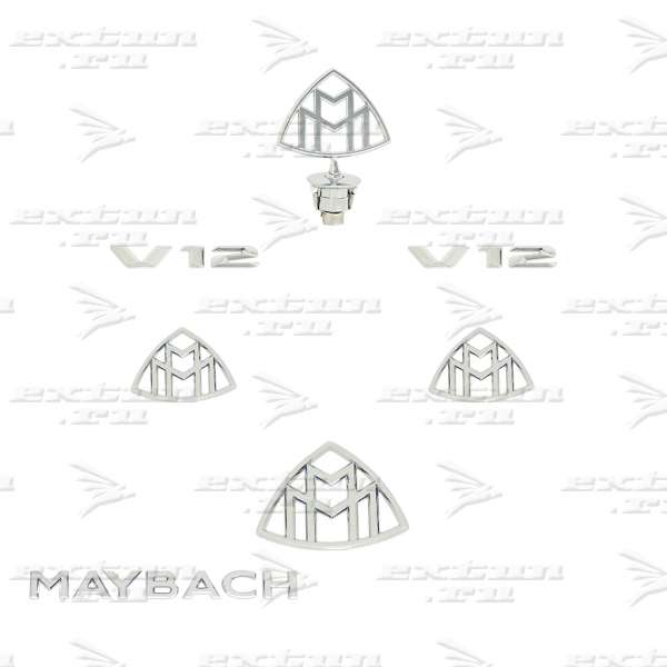 Комплект эмблем на Mercedes S-klasse X222 2017-нв.