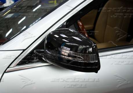 Черные зеркала Mercedes S-klasse W221