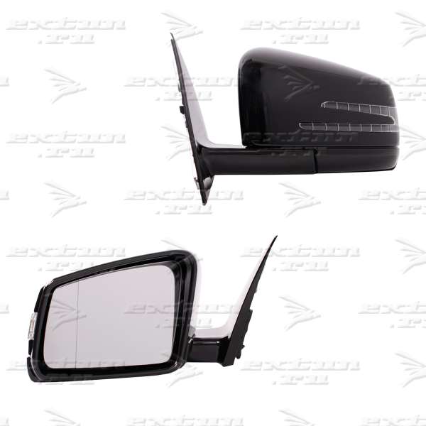 Черные зеркала Mercedes S-klasse W221