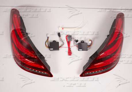 Задние фонари рестайлинговые на Mercedes S-klasse W222 DEPO 2013-2017