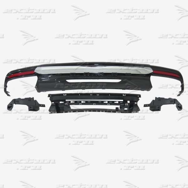 Диффузор 63 AMG на Mercedes S-klasse W222 черный