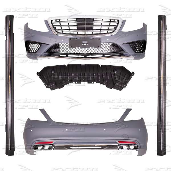 Обвес 63 AMG на Mercedes S-klasse W222 полный