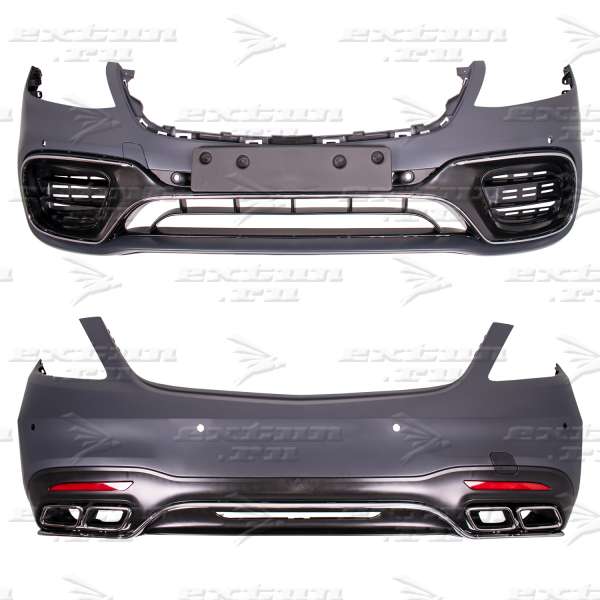 Обвес 63 AMG на Mercedes S-klasse W222  рестайлинг