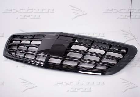 Решетка радиатора AMG Mercedes S-klasse W222 черный глянец