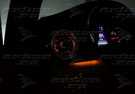 Воздуховоды салона Mercedes V-klasse с подсветкой 12 цветов