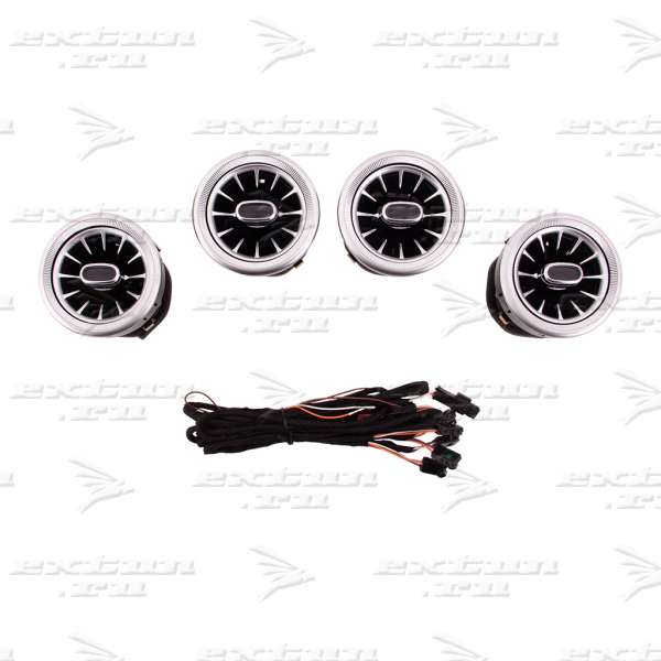 Воздуховоды салона Mercedes V-klasse с подсветкой 3 цвета