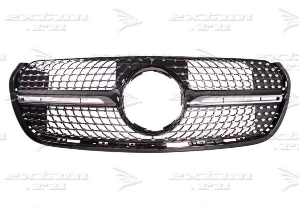 Решетка радиатора Diamond Sport Mercedes X-klasse черная