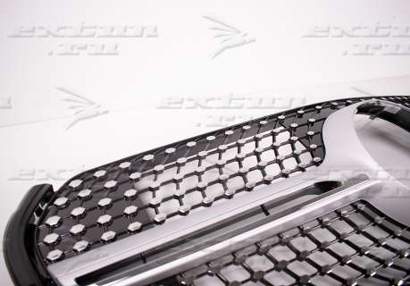 Решетка радиатора Diamond Sport Mercedes X-klasse серебро