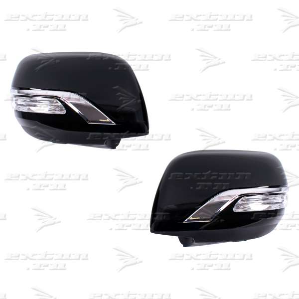 Корпус зеркал Executive Black Toyota Land Cruiser 200 с повторителем